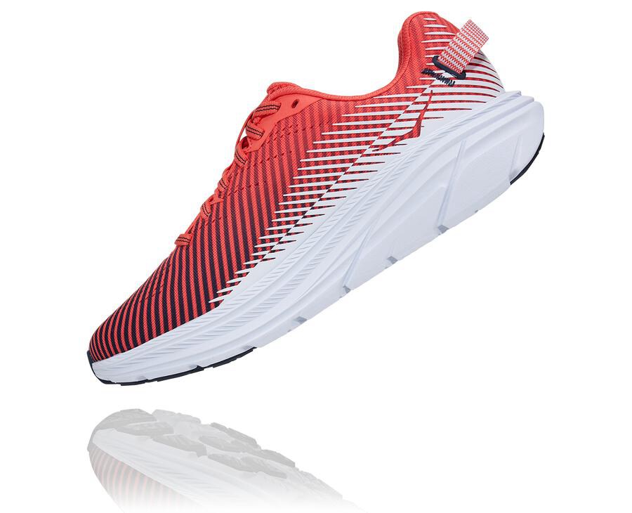 Hoka One One Hardloopschoenen Dames - Rincon 2 - Rood/Wit - YB5324179